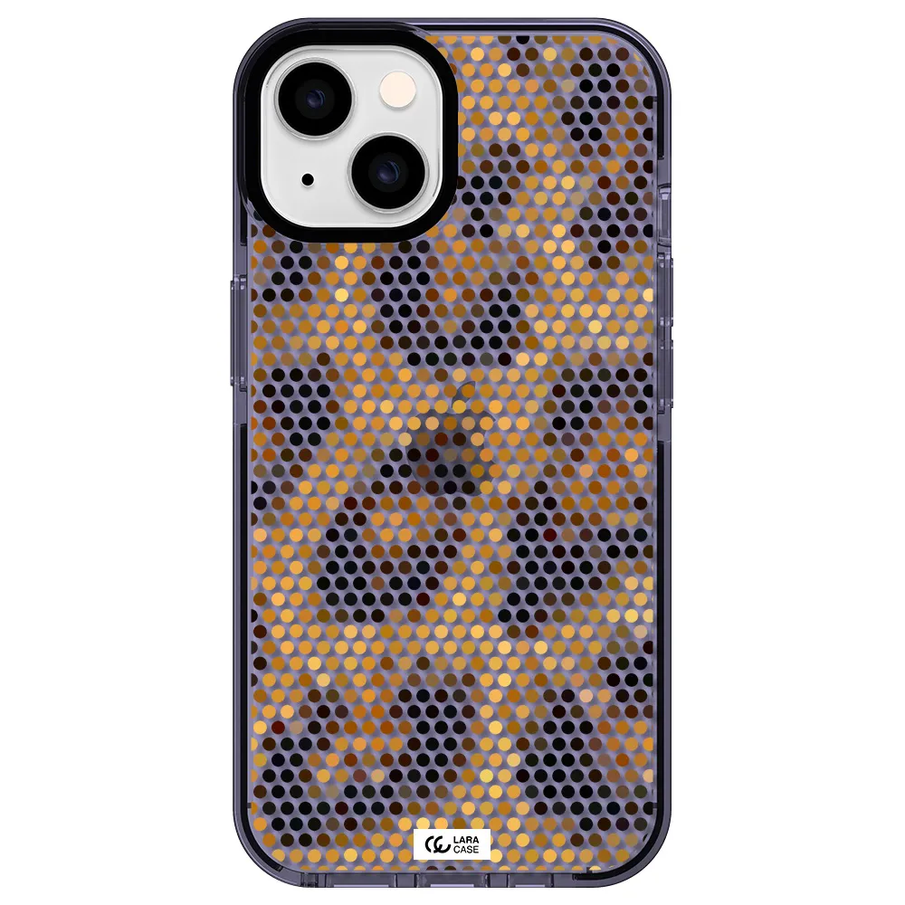 Leopard Dots Apple iPhone 14 impact Lilac Case