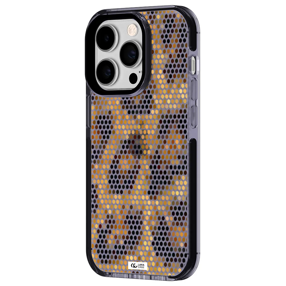 Leopard Dots Apple iPhone 14 pro impact Lilac Case