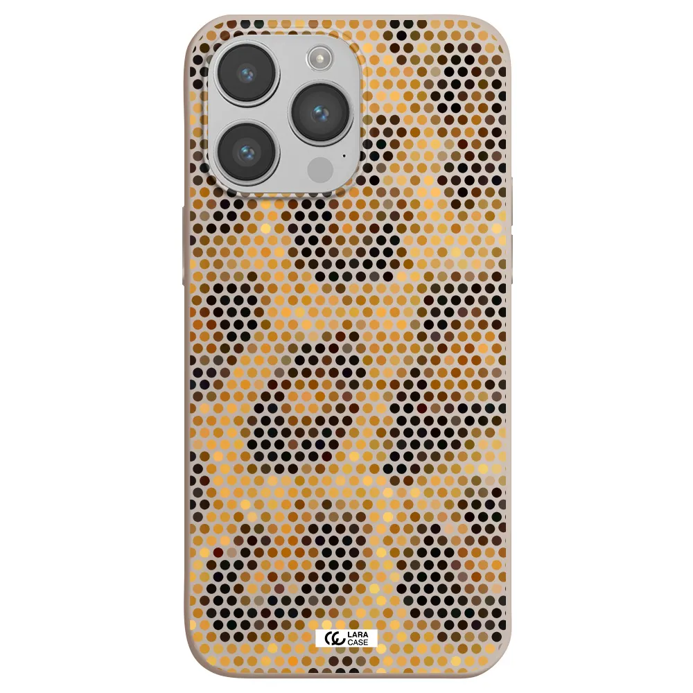 Leopard Dots Apple iPhone 14 pro max Silicone Stone Case