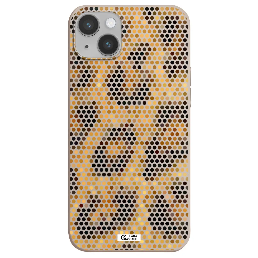 Leopard Dots Apple iPhone 14 Silicone Stone Case