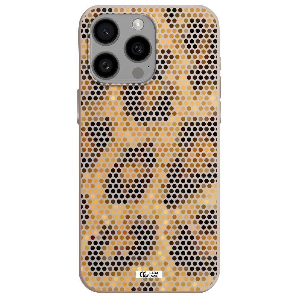 Leopard Dots Apple Iphone 15 Pro max Silicone Stone Case