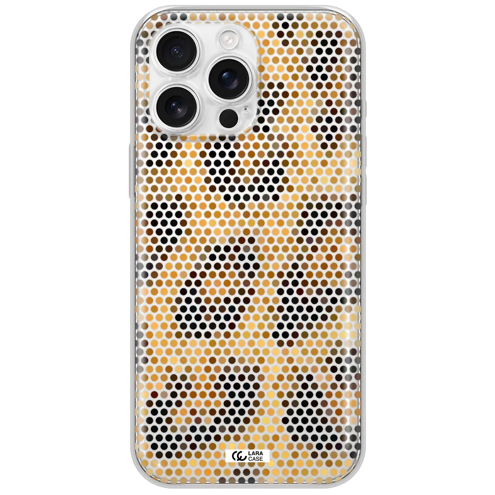 Leopard Dots Apple Iphone 16 Pro Max Clear Tpu Case