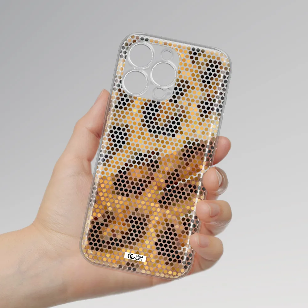 Leopard Dots Apple Iphone 16 Pro Max Clear Tpu Case