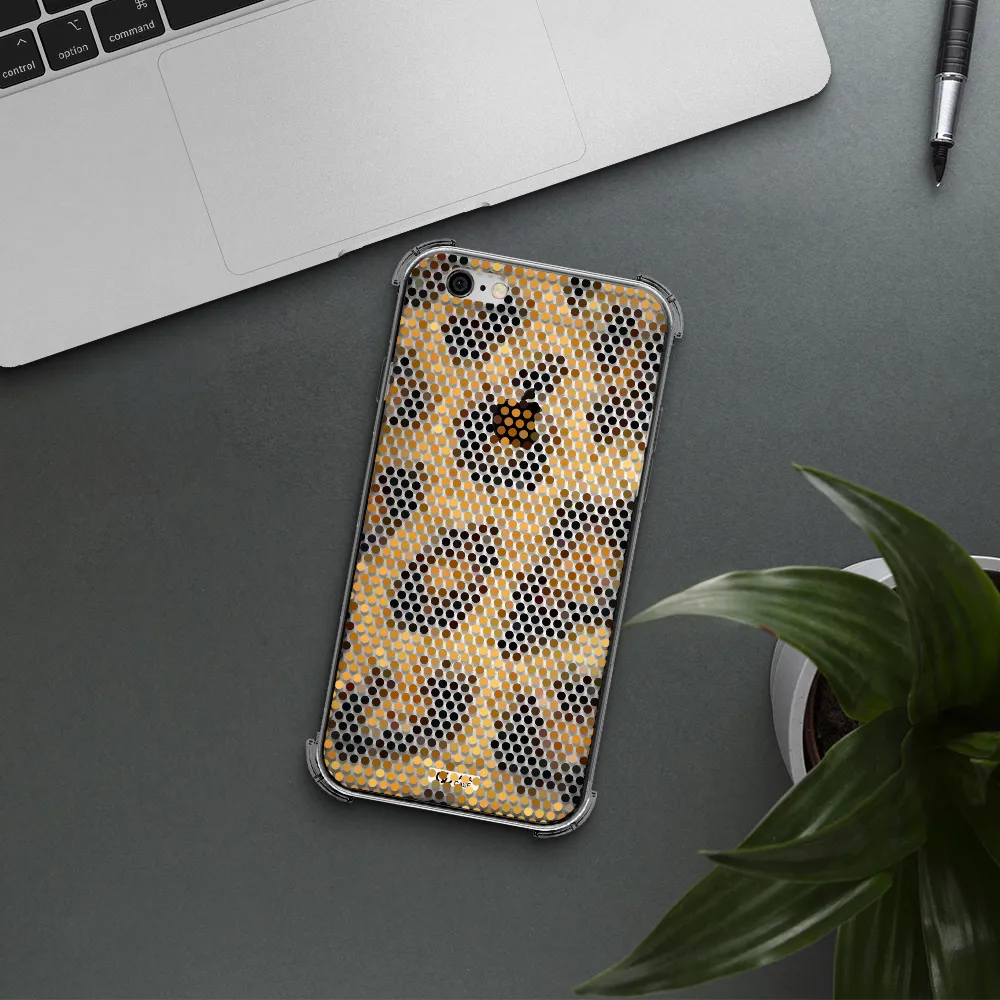 Leopard Dots Apple iPhone 6 Clear PC Case