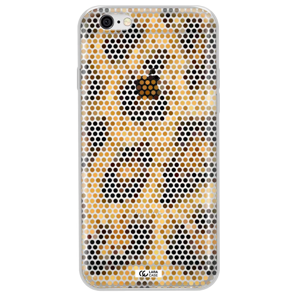 Leopard Dots Apple iPhone 6 plus Clear TPU Case