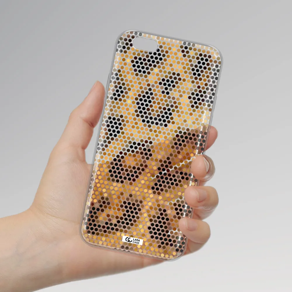 Leopard Dots Apple iPhone 6 plus Clear TPU Case