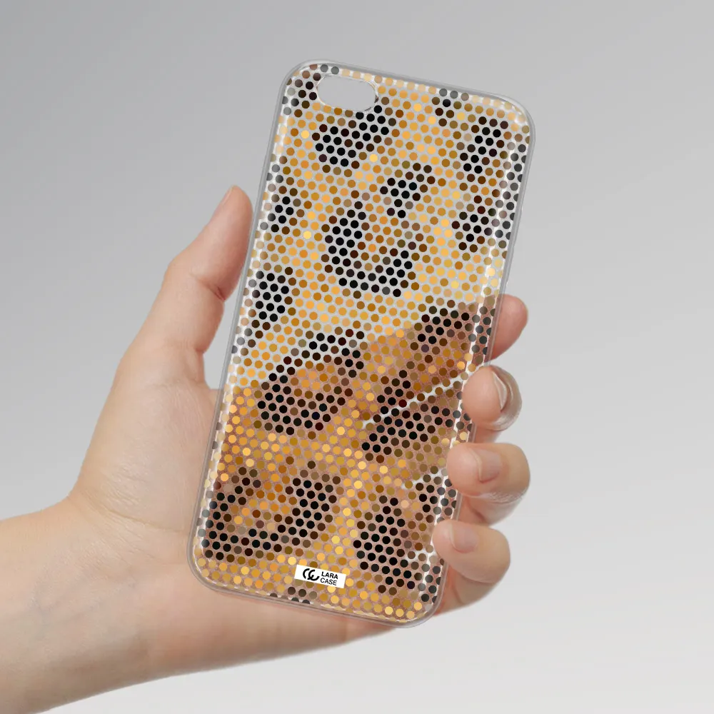 Leopard Dots Apple iPhone 6 s plus Clear TPU Case