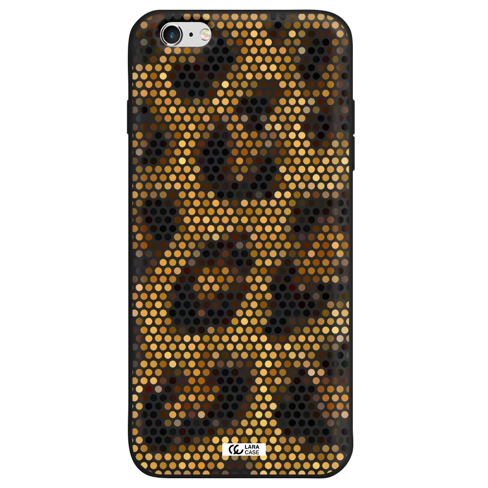 Leopard Dots Apple iPhone 6 s plus Silicone black Case