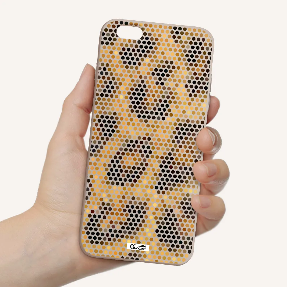 Leopard Dots Apple iPhone 6 s plus Silicone Stone Case
