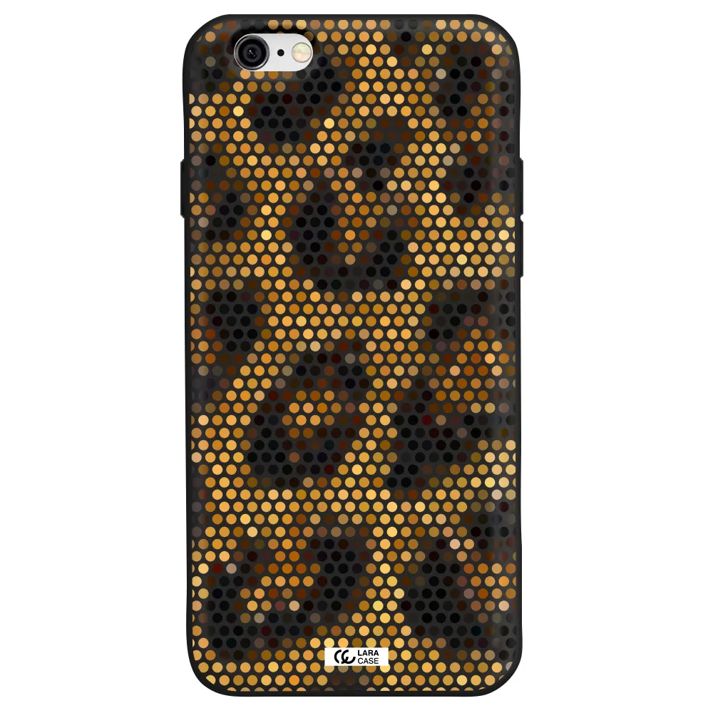 Leopard Dots Apple iPhone 6 Silicone black Case