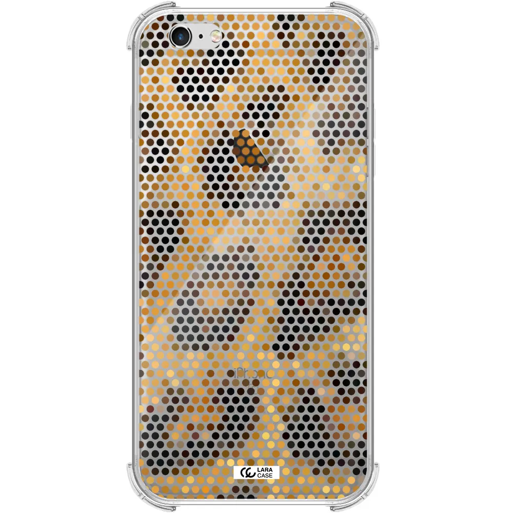 Leopard Dots Apple iPhone 6S Clear PC Case