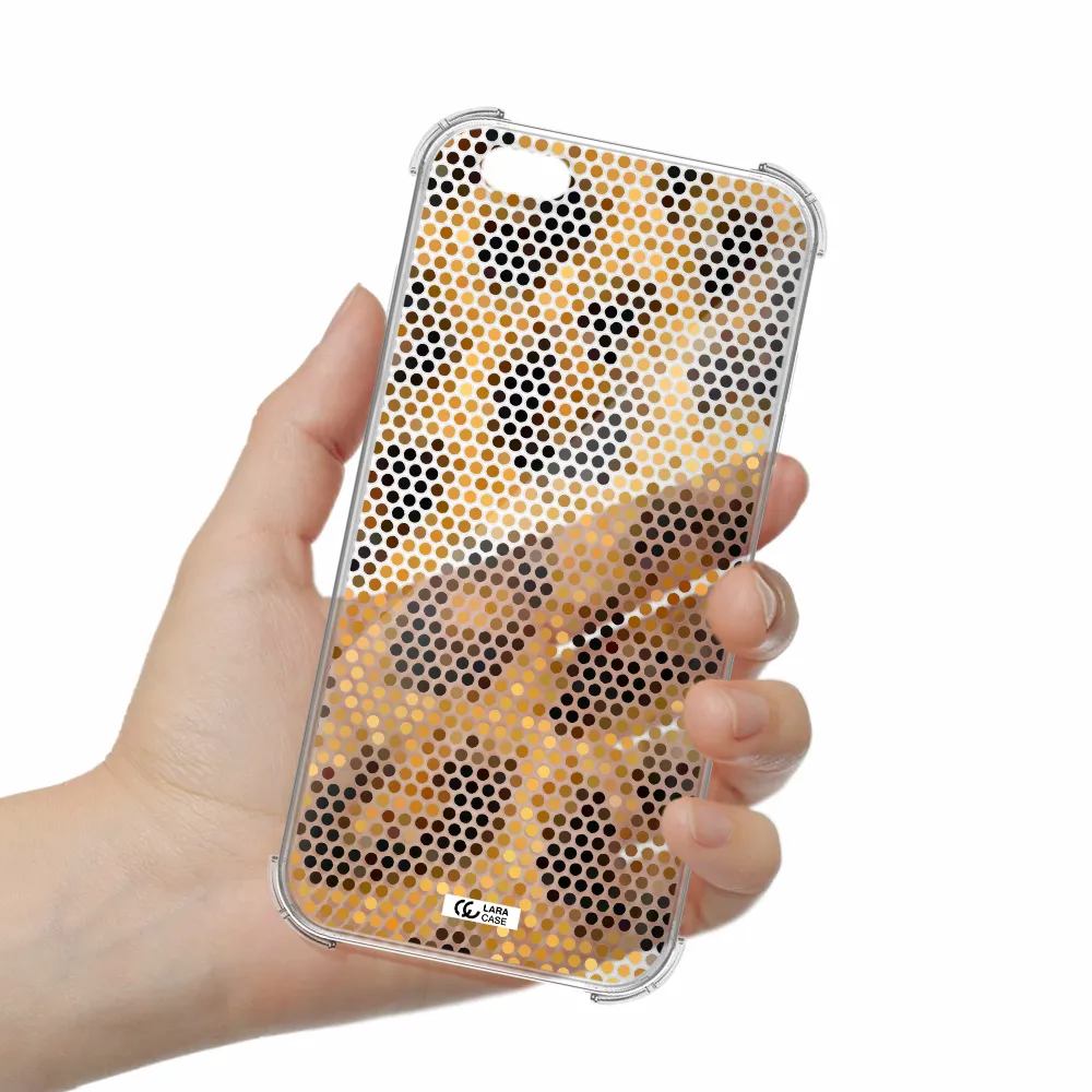 Leopard Dots Apple iPhone 6S Clear PC Case