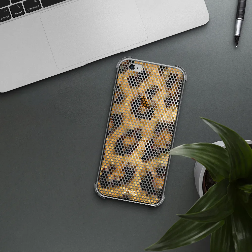 Leopard Dots Apple iPhone 6S Clear PC Case