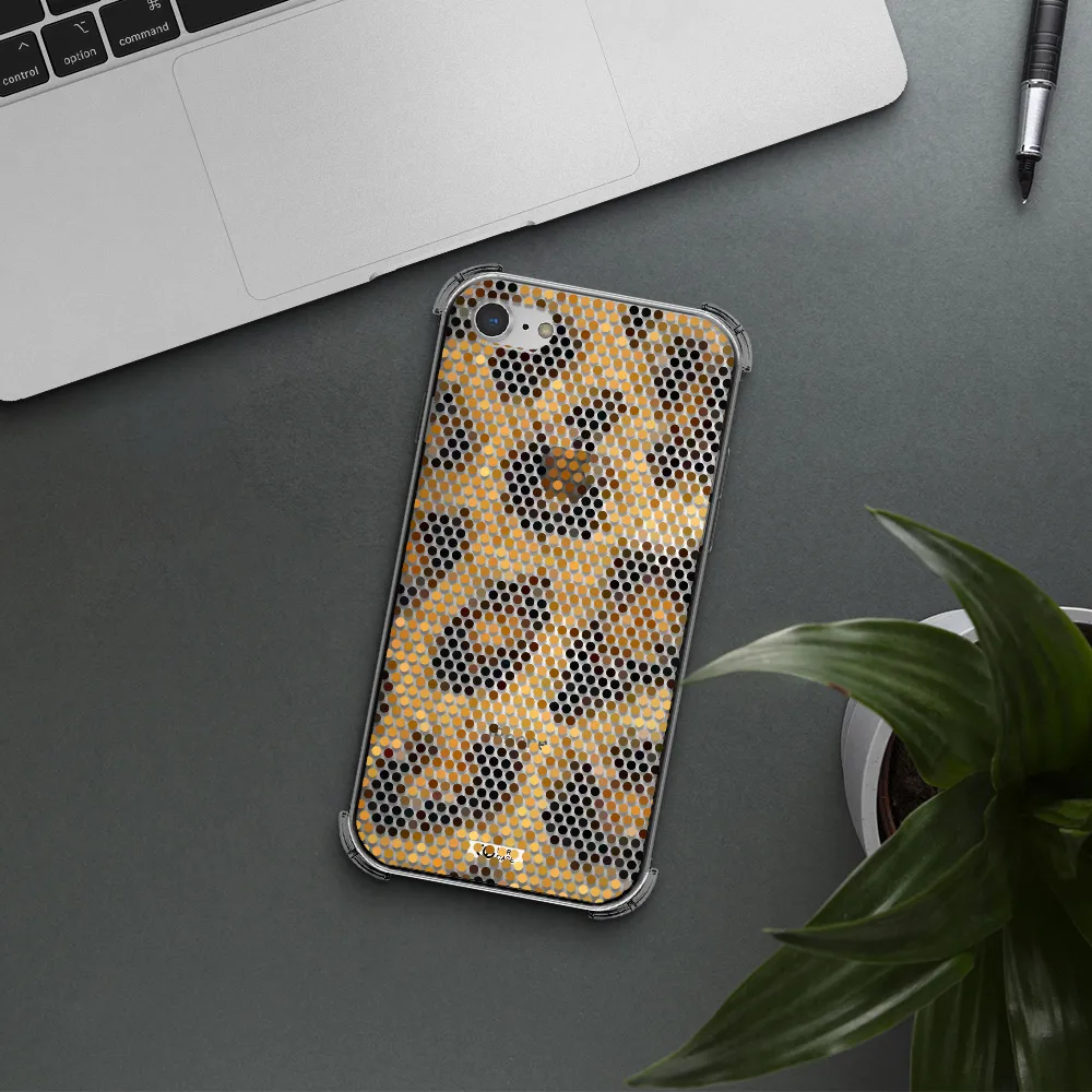 Leopard Dots Apple iPhone 7 Clear PC Case