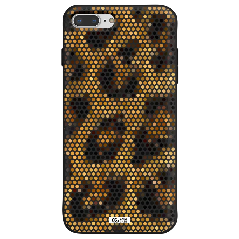 Leopard Dots Apple iPhone 7 plus Silicone black Case