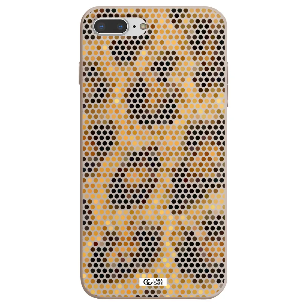 Leopard Dots Apple iPhone 7 plus Silicone Stone Case