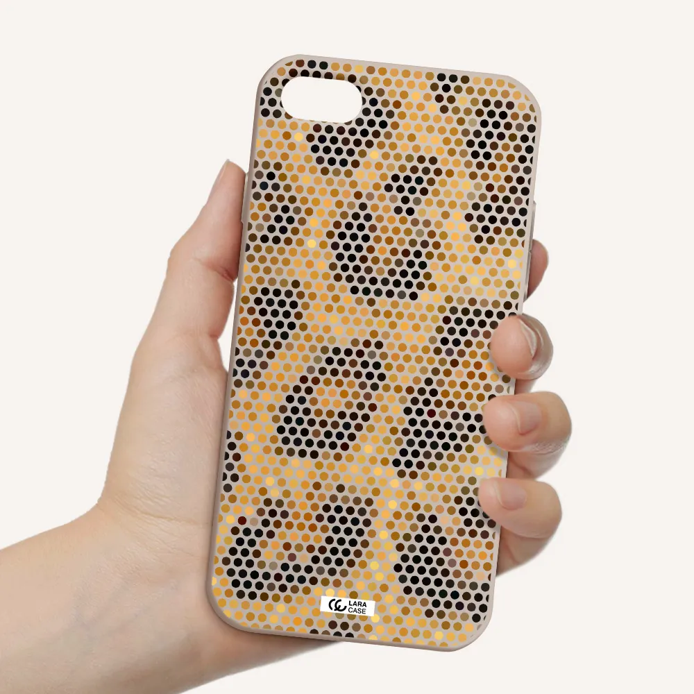 Leopard Dots Apple iPhone 7 Silicone Stone Case