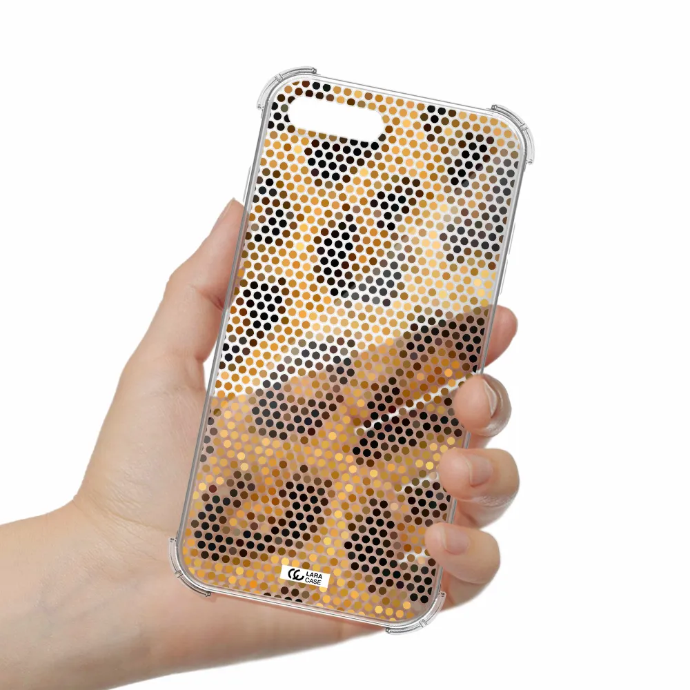 Leopard Dots Apple iPhone 8 plus Clear PC Case