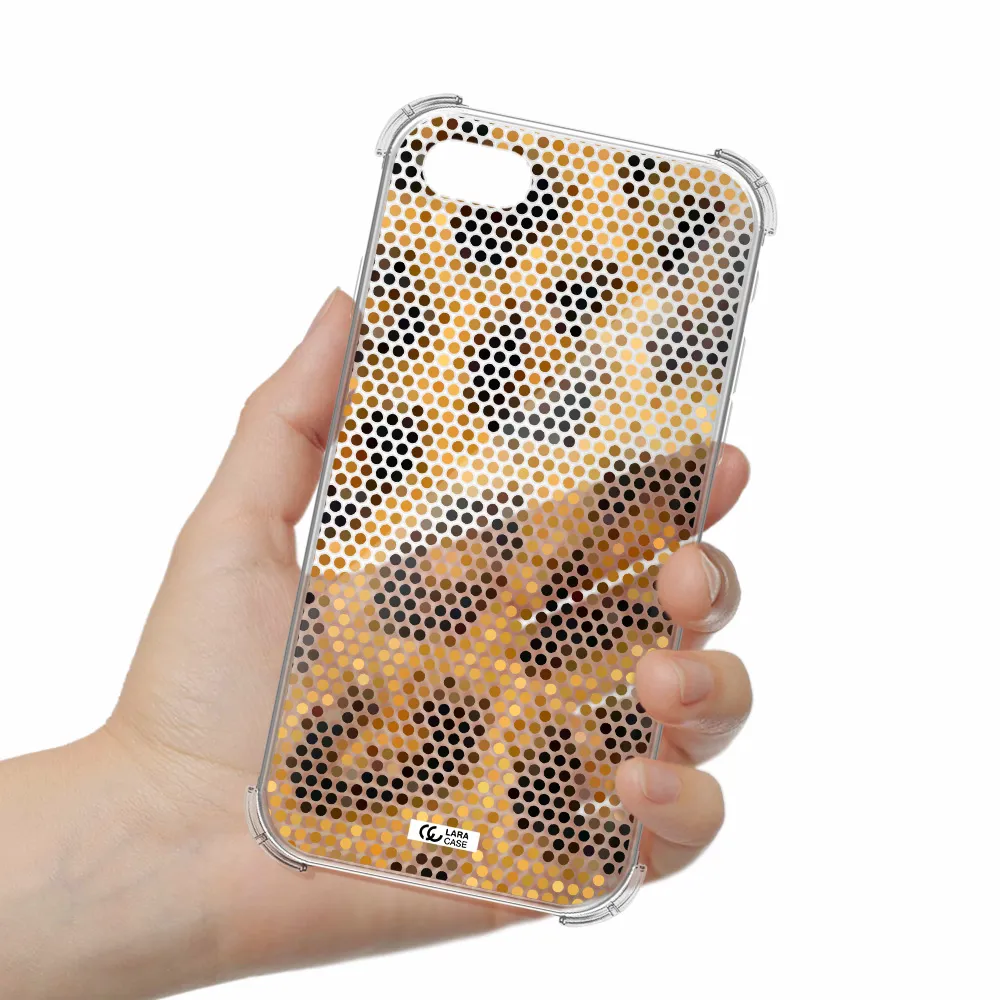 Leopard Dots Apple iPhone se 2020 Clear PC Case
