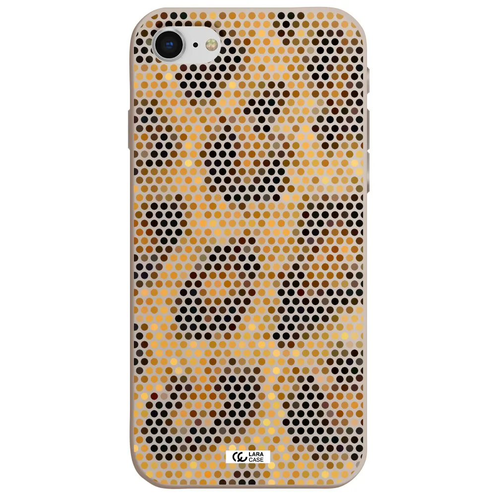 Leopard Dots Apple iPhone se 2020 Silicone Stone Case