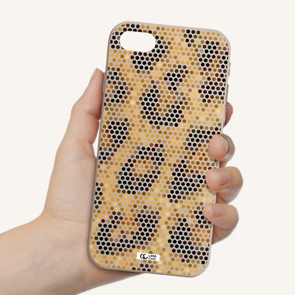 Leopard Dots Apple iPhone se 2020 Silicone Stone Case