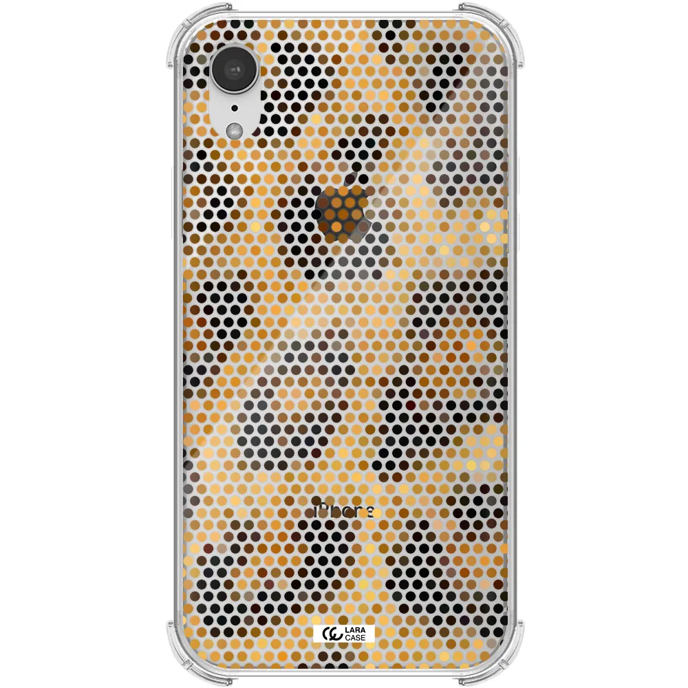 Leopard Dots Apple iPhone XR Clear PC Case