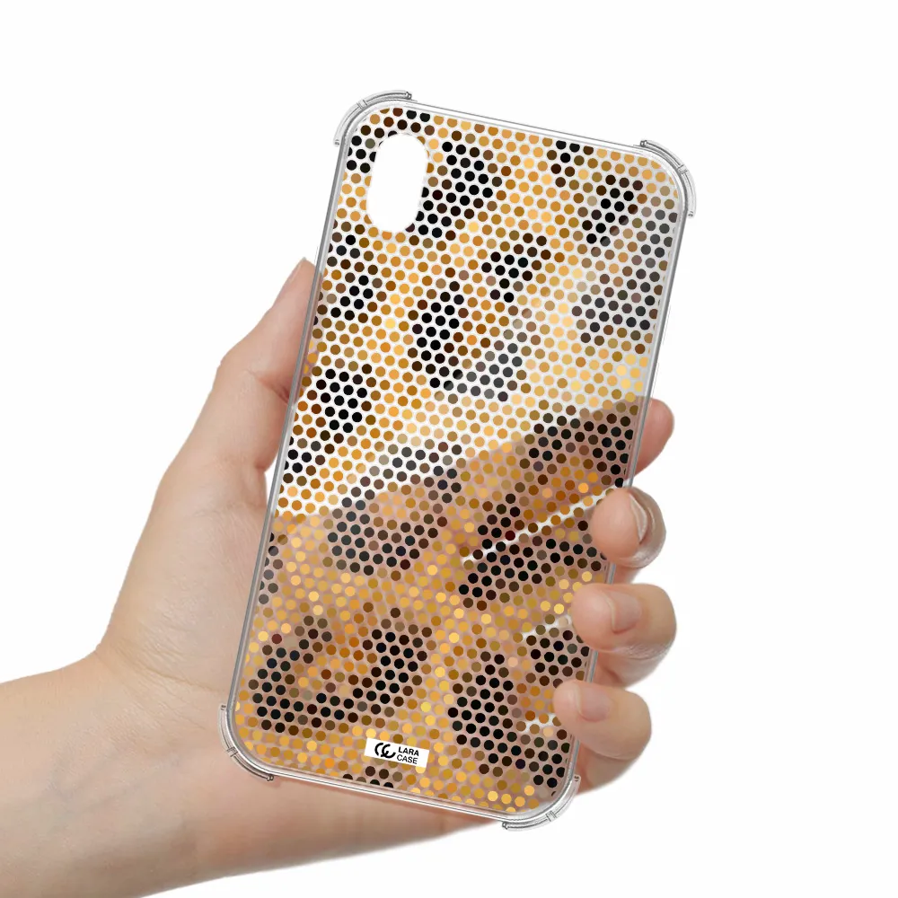 Leopard Dots Apple iPhone XR Clear PC Case