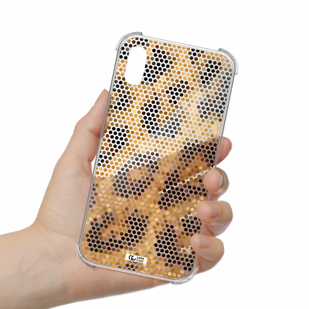 Leopard Dots Apple iPhone XS Clear PC Case