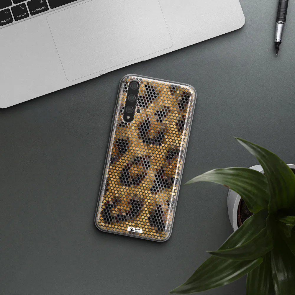 Leopard Dots Huawei Nova 5t Clear TPU Case