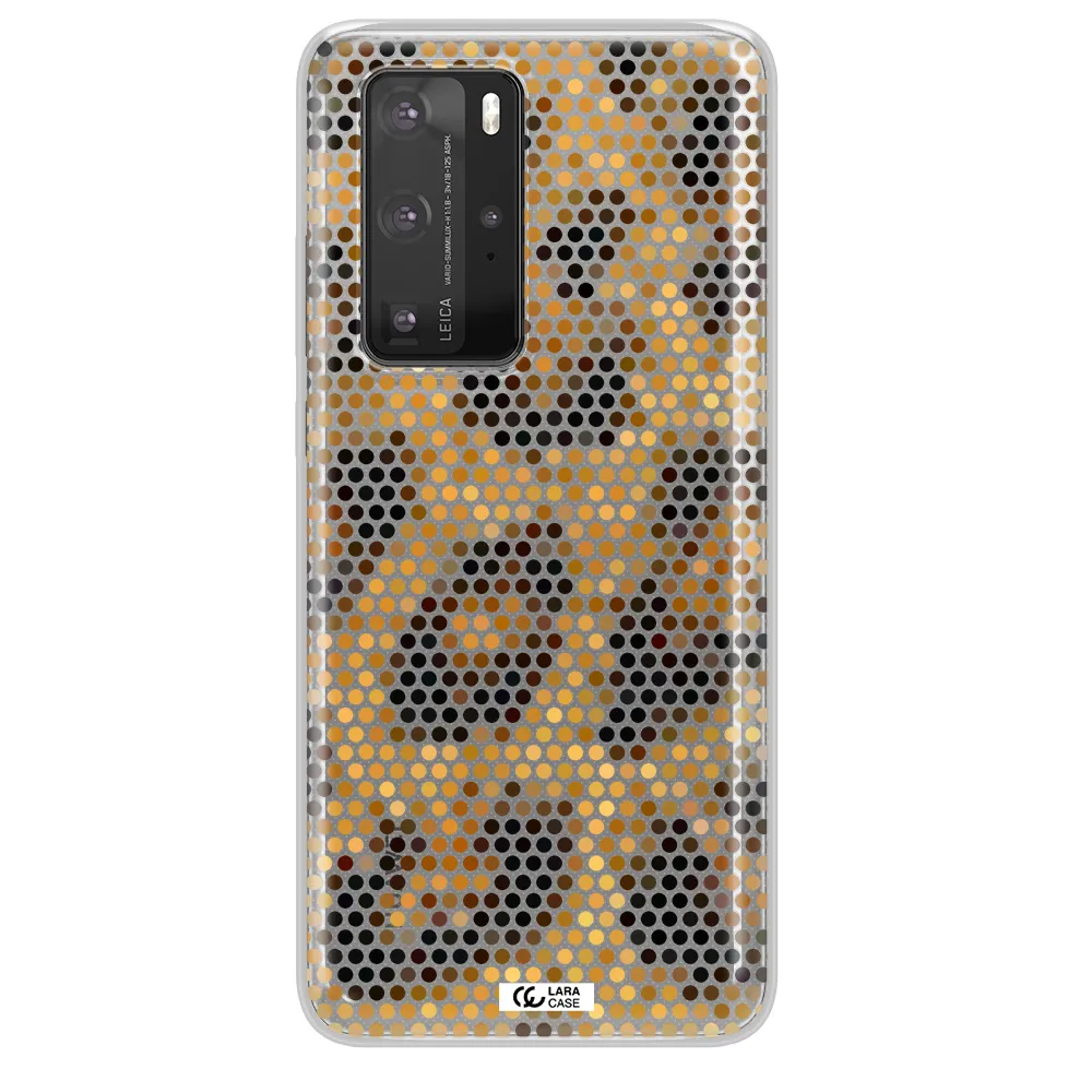 Leopard Dots Huawei P40 Pro Clear TPU Case