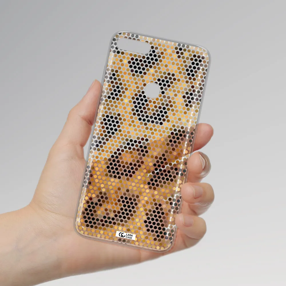 Leopard Dots Huawei Y7 2018 Clear TPU Case