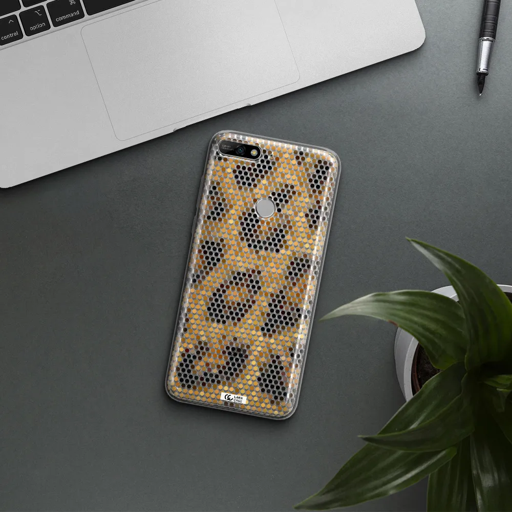 Leopard Dots Huawei Y7 2018 Clear TPU Case