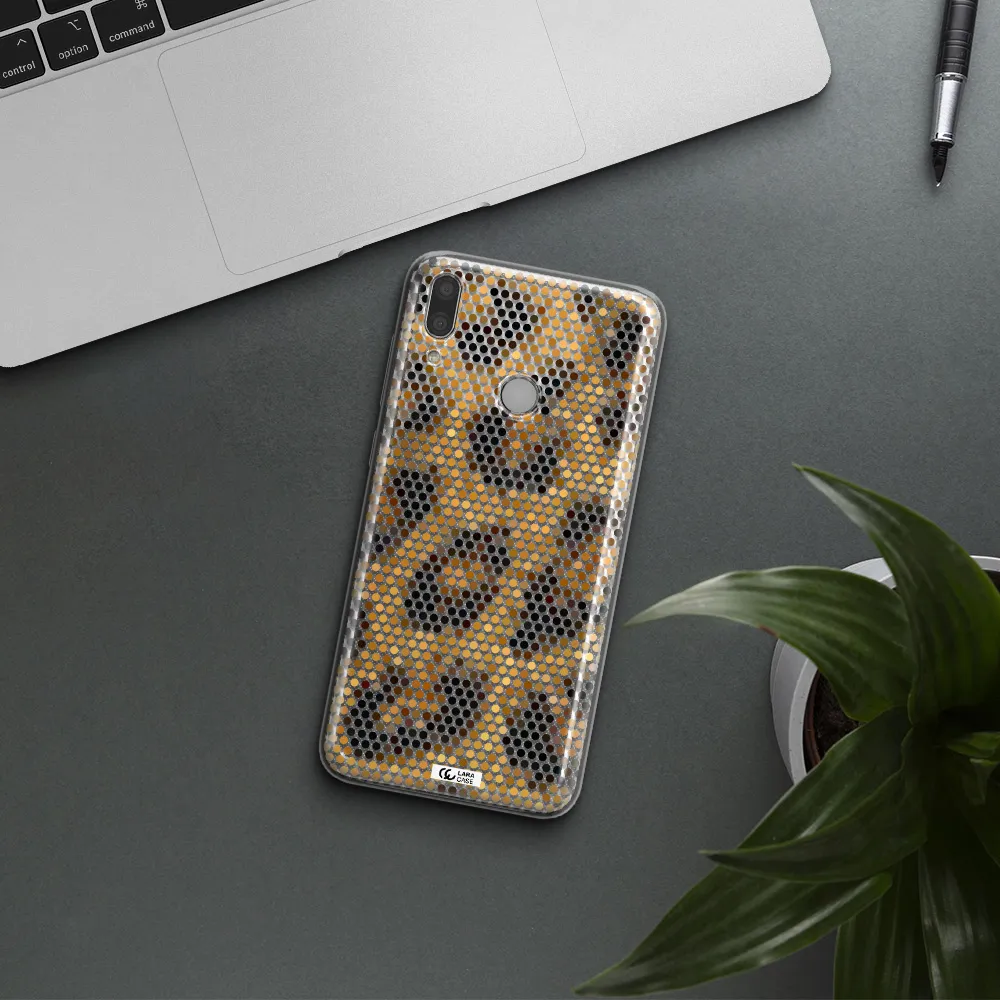 Leopard Dots Huawei Y7 2019 Clear TPU Case