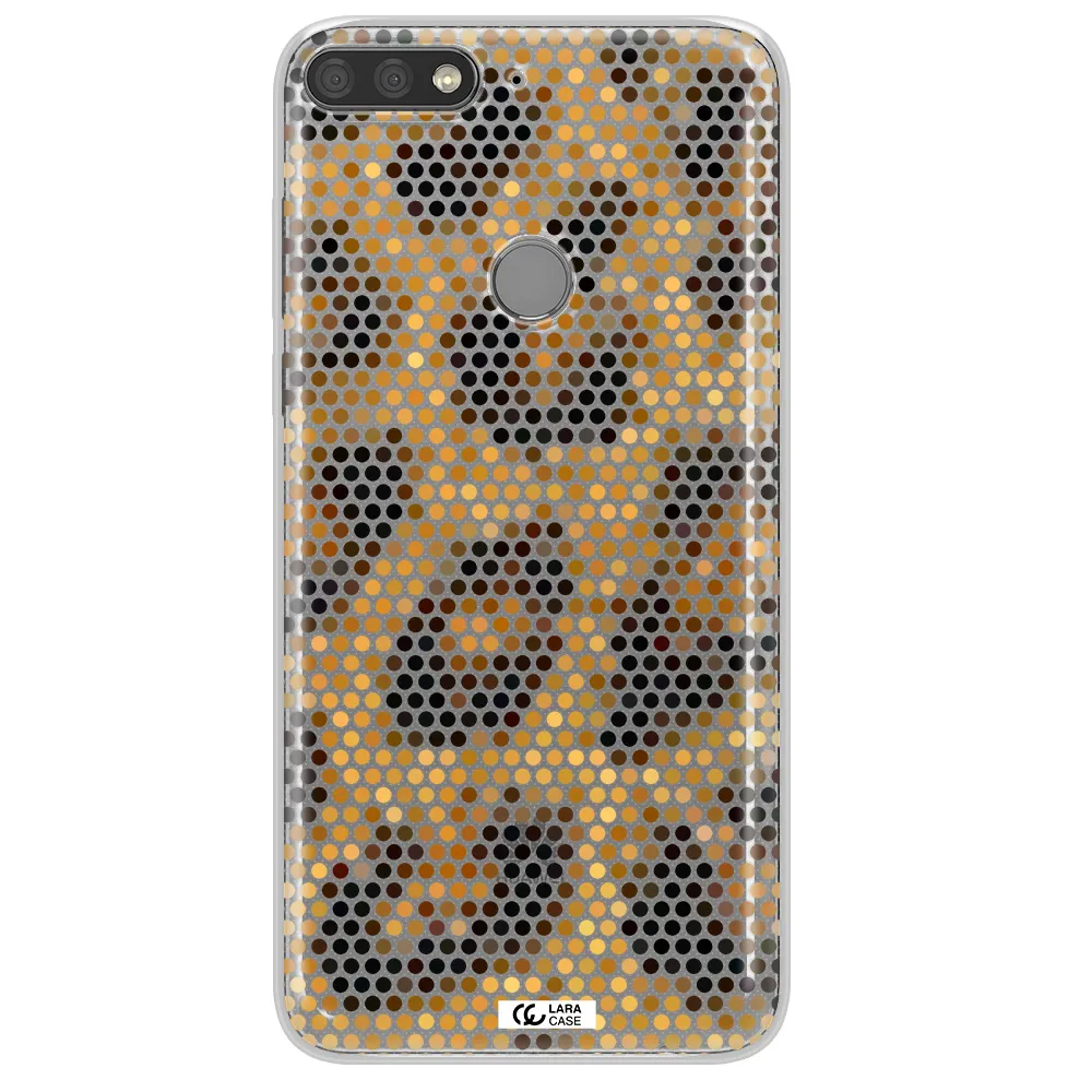 Leopard Dots Huawei Y7 Prime 2018 Clear TPU Case