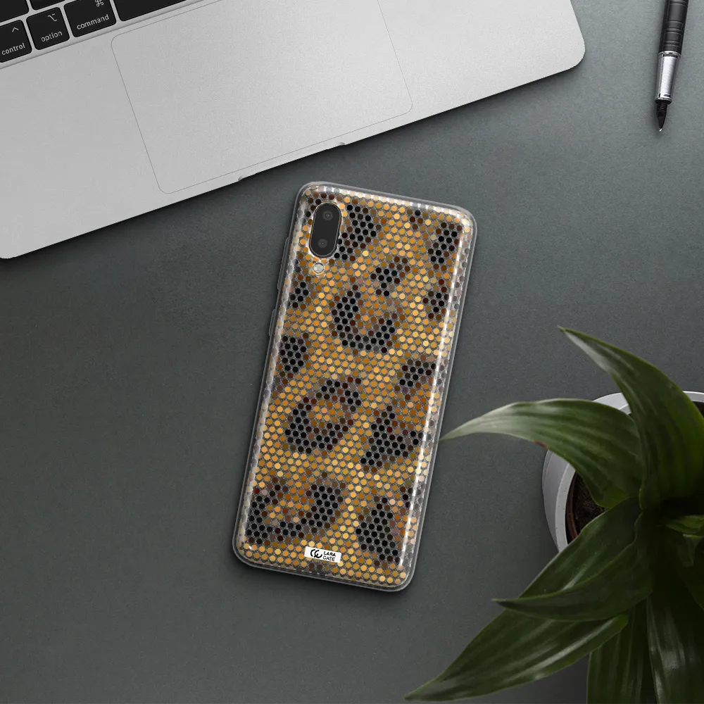 Leopard Dots Samsung A02 Clear TPU Case