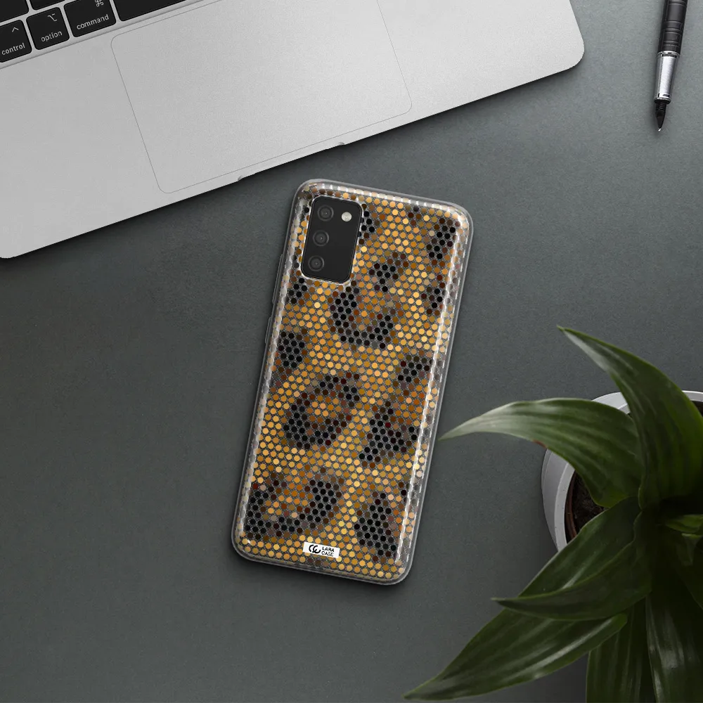 Leopard Dots Samsung A02S Clear TPU Case