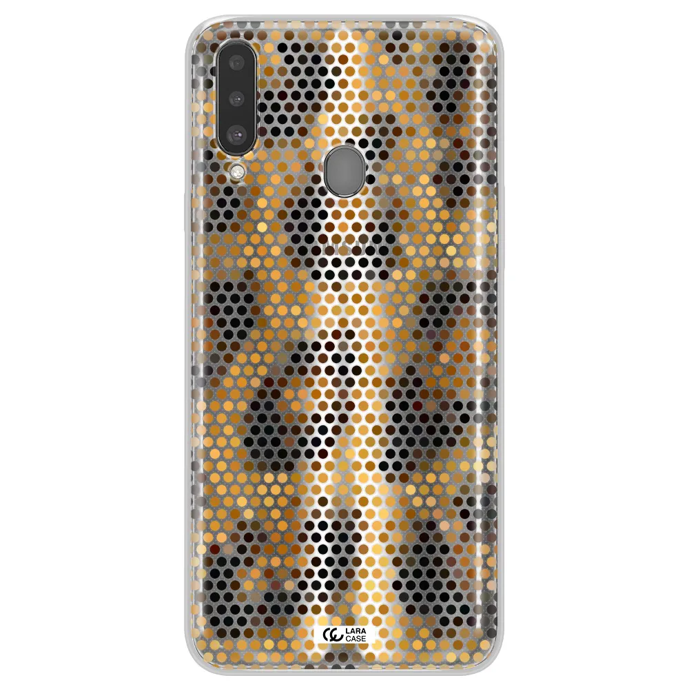 Leopard Dots Samsung A20S Clear TPU Case