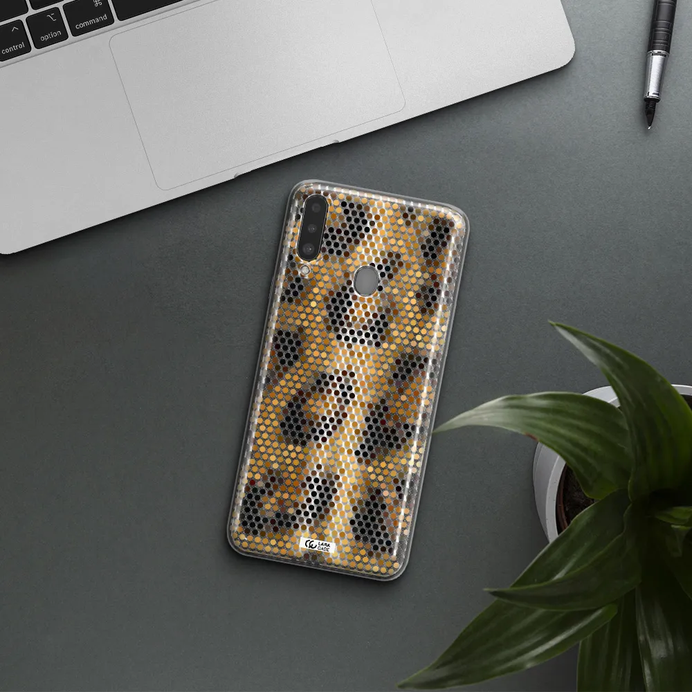 Leopard Dots Samsung A20S Clear TPU Case