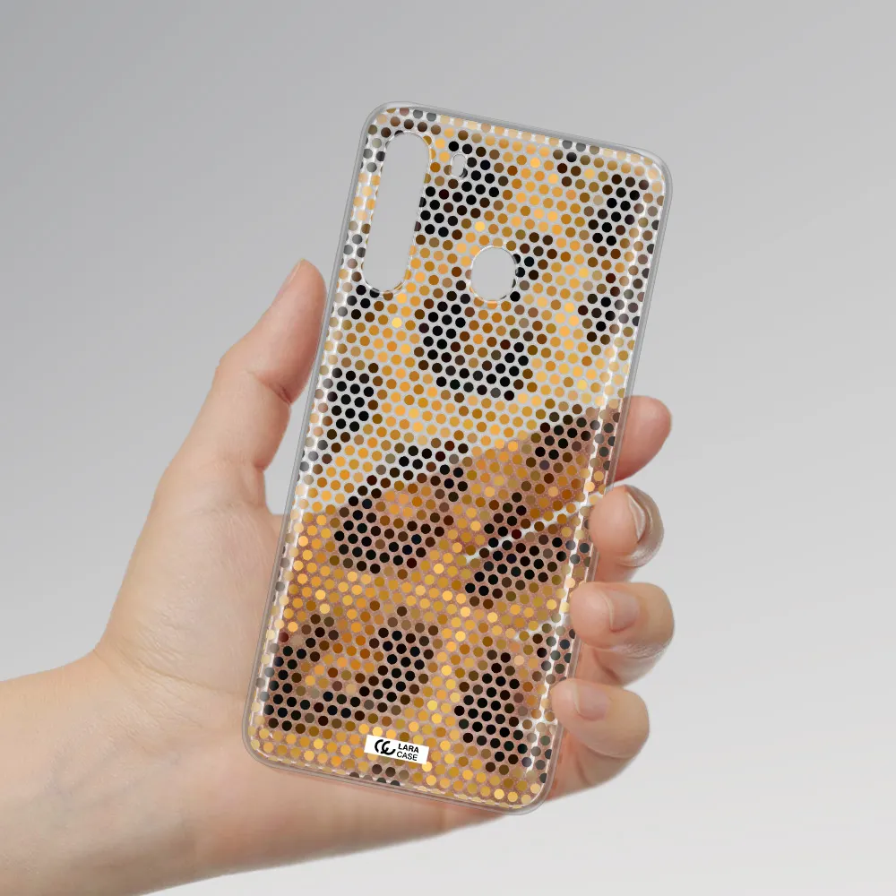 Leopard Dots Samsung A21 Clear TPU Case