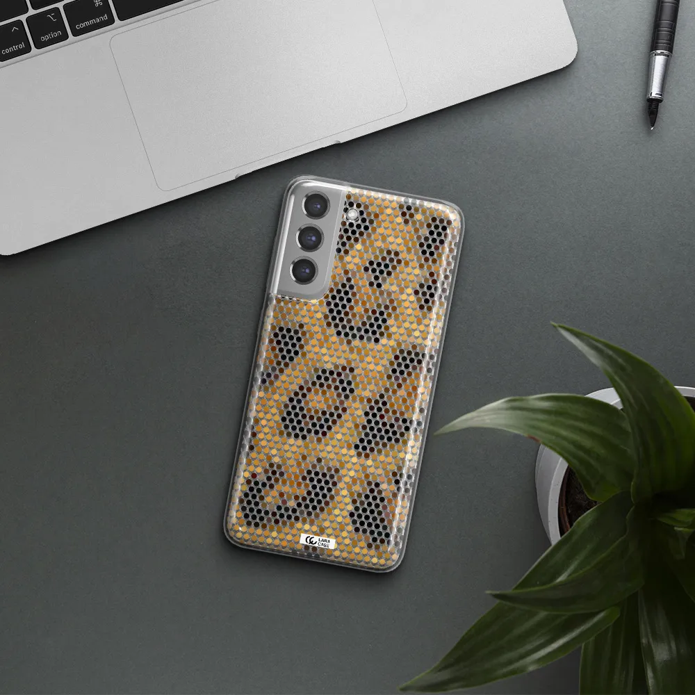 Leopard Dots Samsung A21 Fe Clear TPU Case