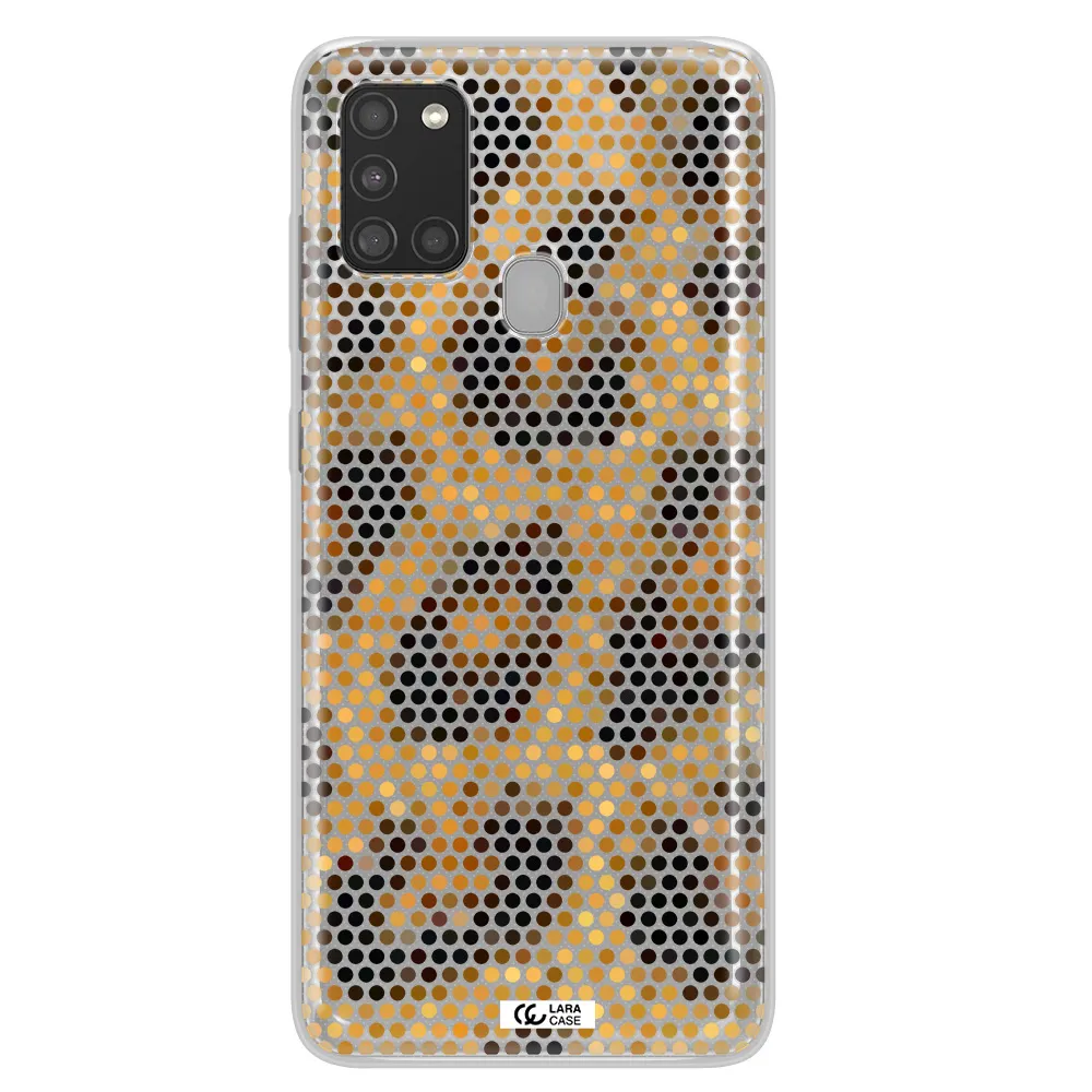 Leopard Dots Samsung A21S Clear TPU Case