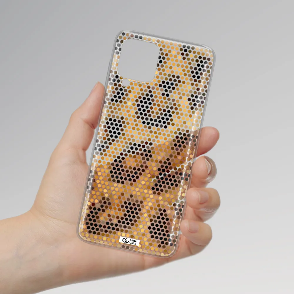 Leopard Dots Samsung A22 4g Clear TPU Case