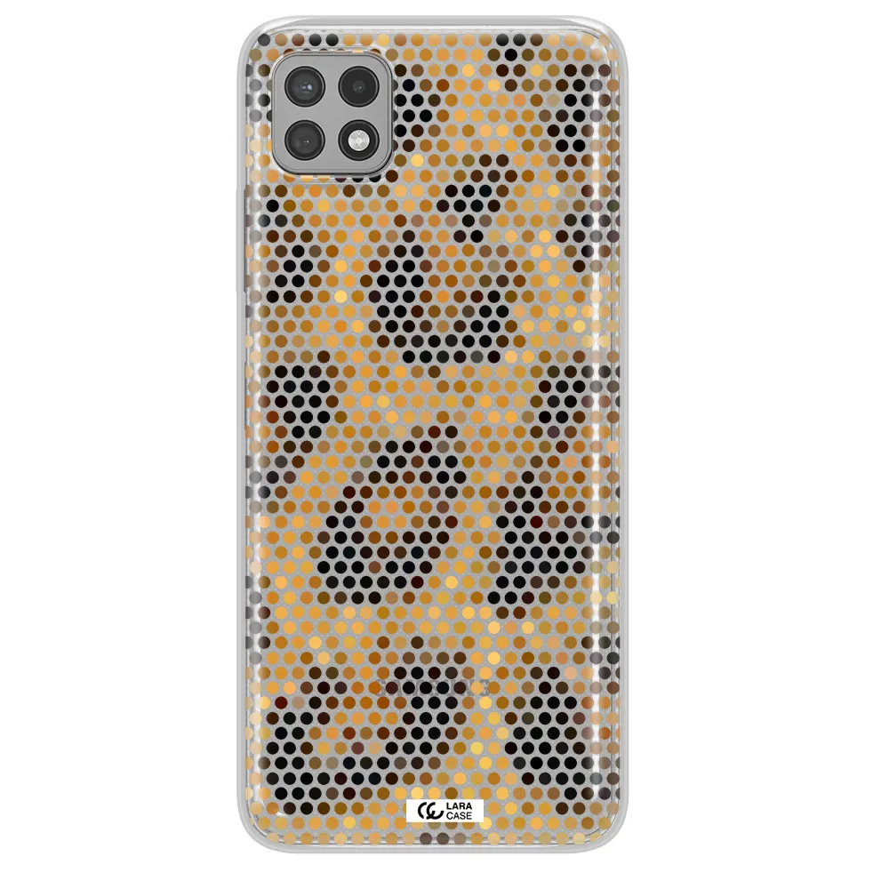 Leopard Dots Samsung A22 5g Clear TPU Case