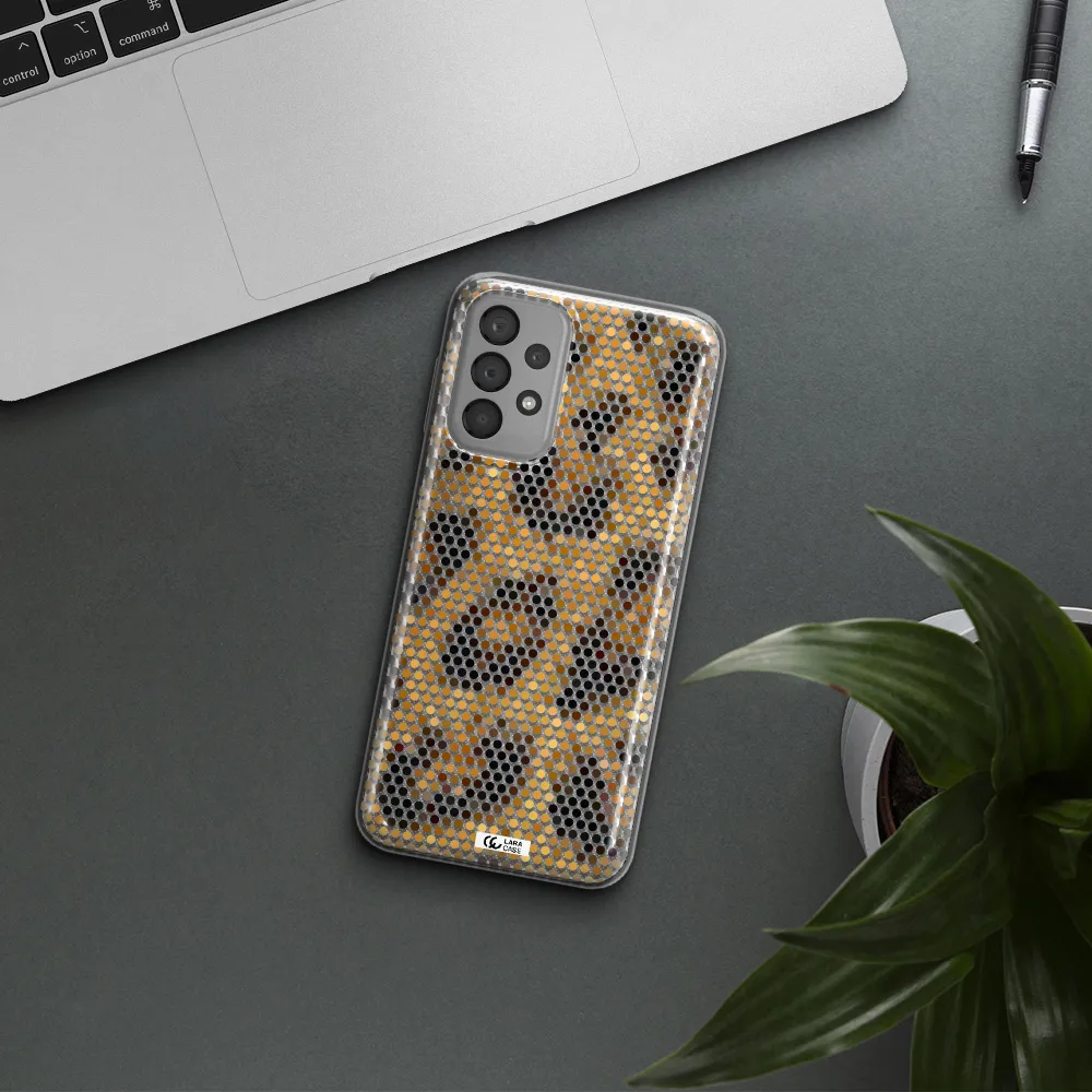Leopard Dots Samsung A23 Clear TPU Case
