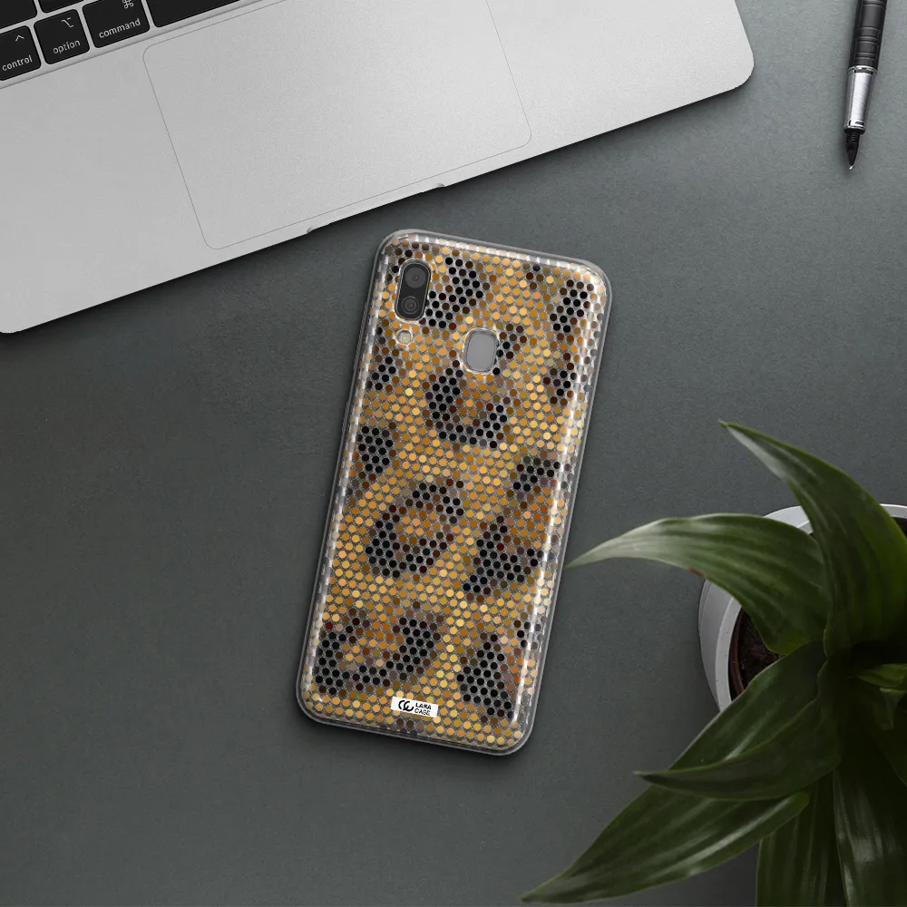 Leopard Dots Samsung A30 Clear TPU Case