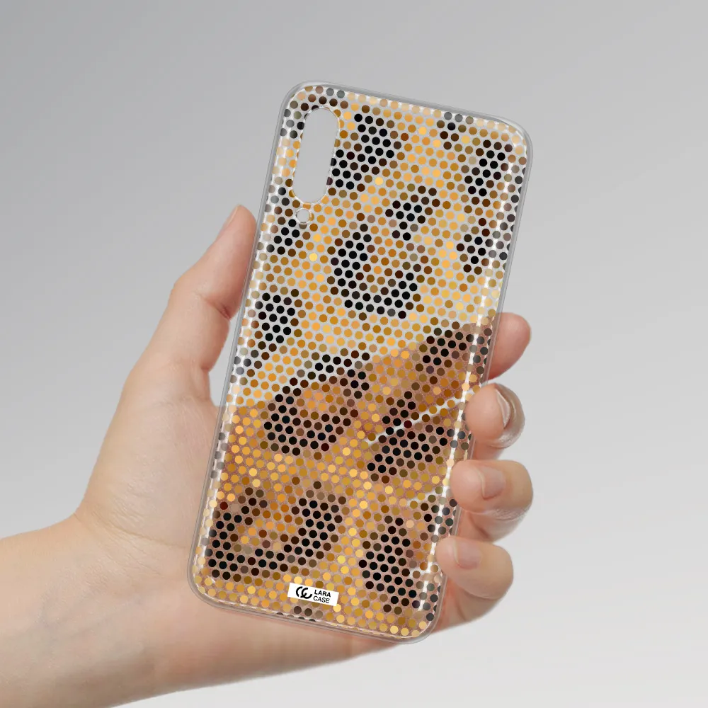 Leopard Dots Samsung A30S Clear TPU Case