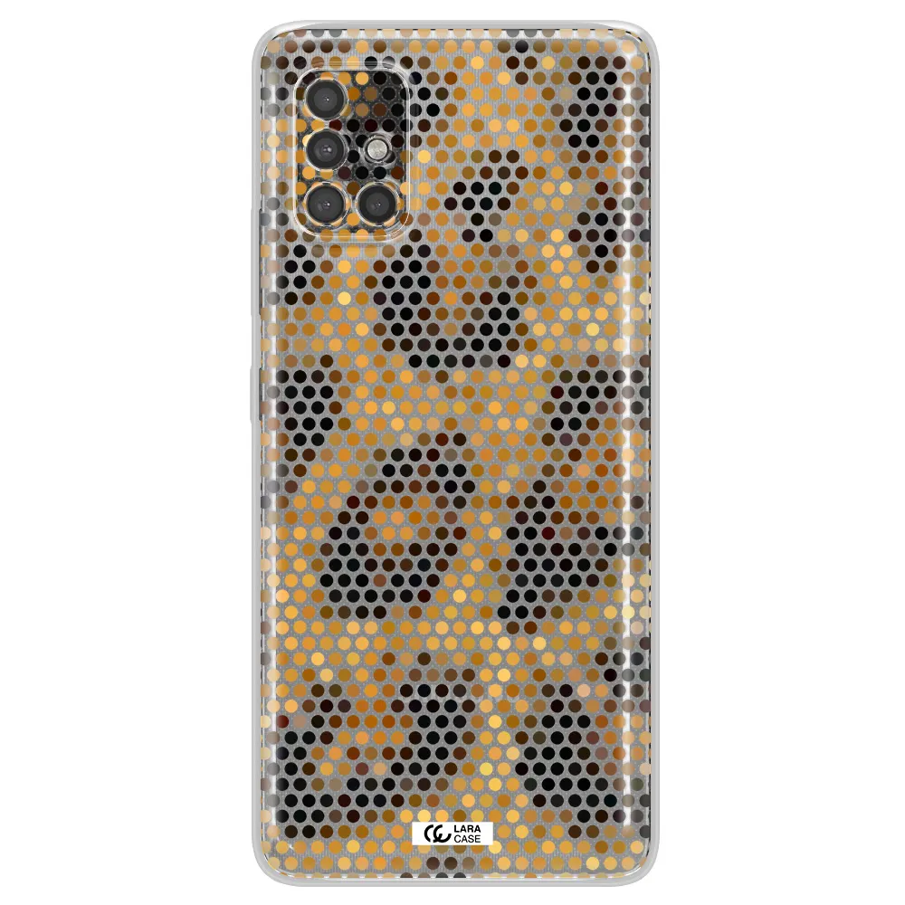 Leopard Dots Samsung A40S Clear Tpu Case