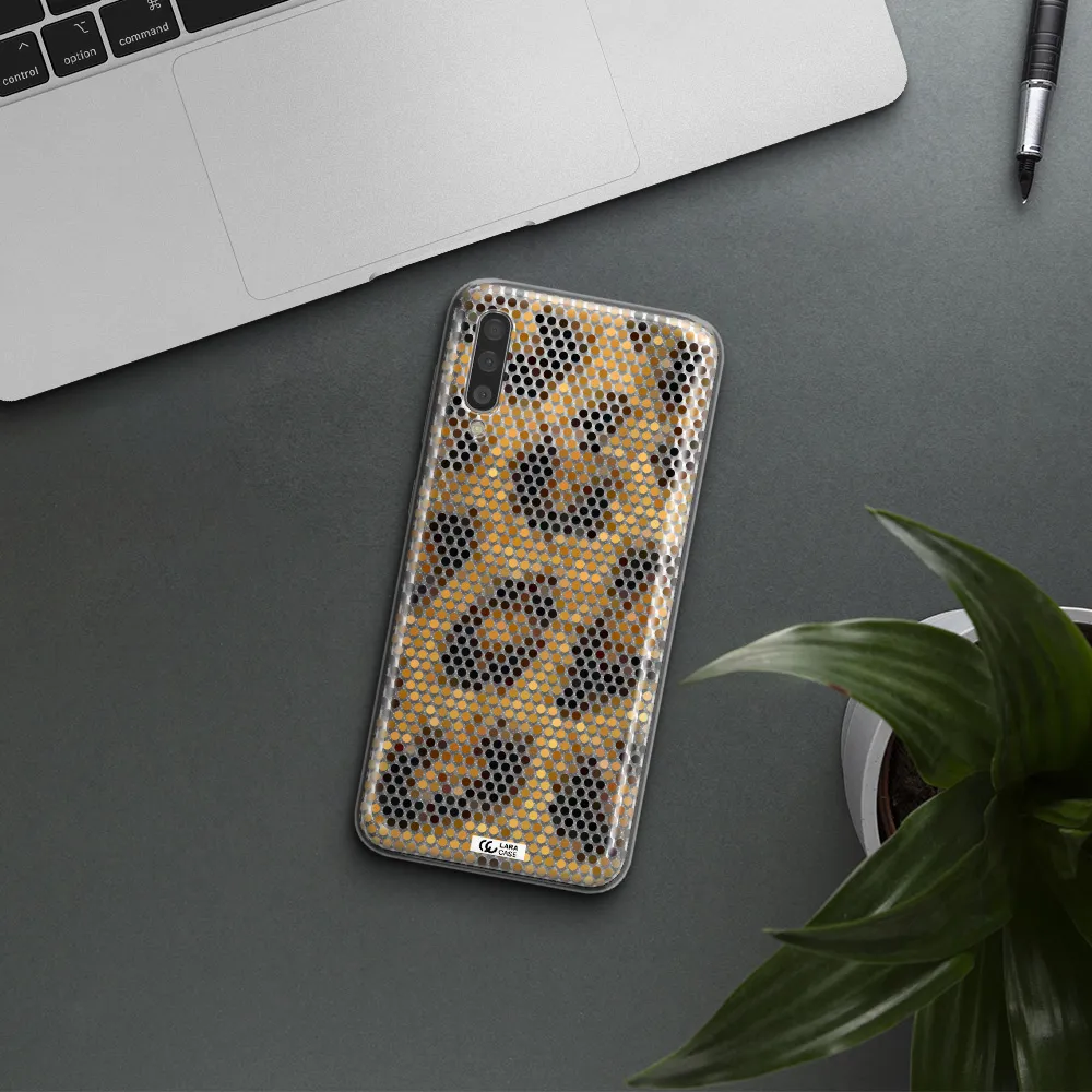 Leopard Dots Samsung A50 Clear TPU Case