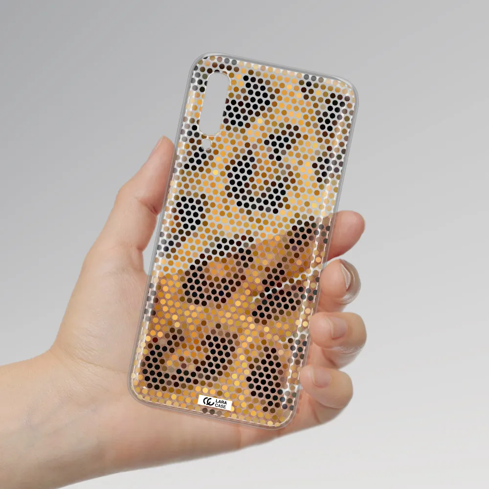 Leopard Dots Samsung A50S Clear Tpu Case