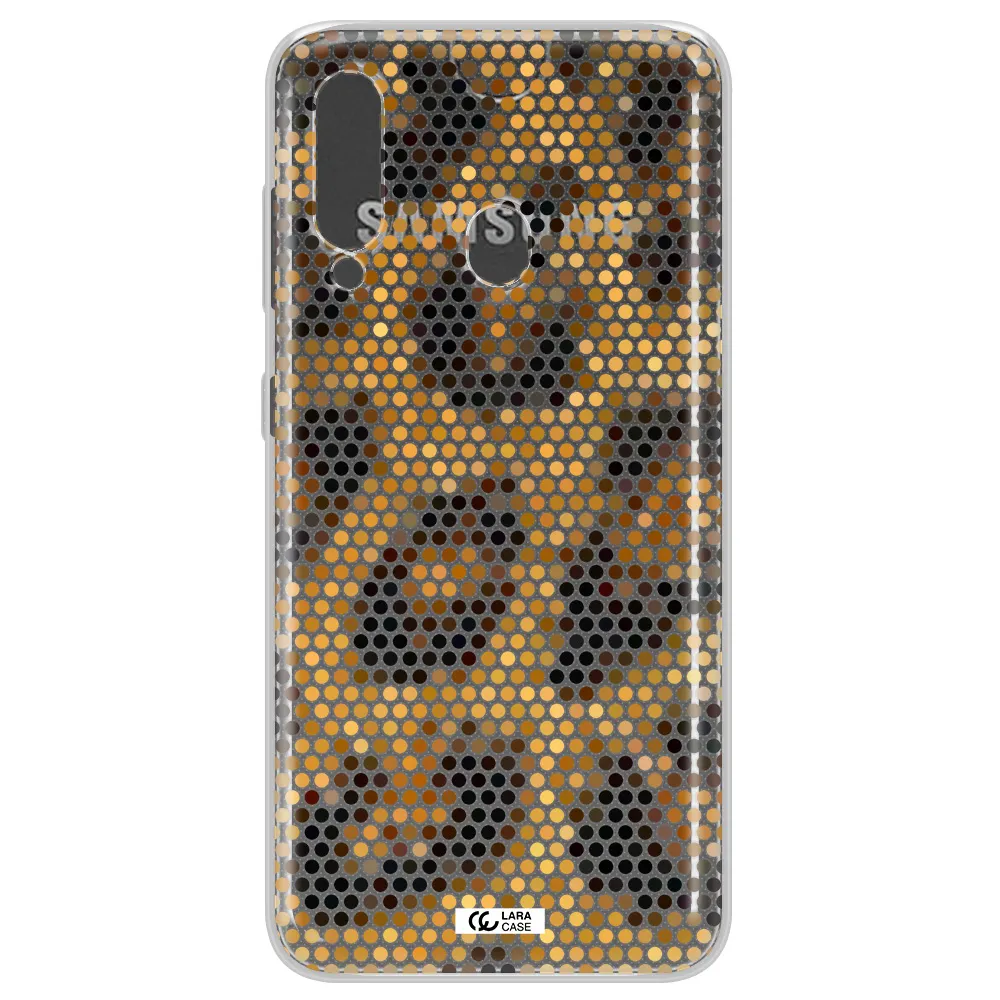 Leopard Dots Samsung A60 Clear TPU Case